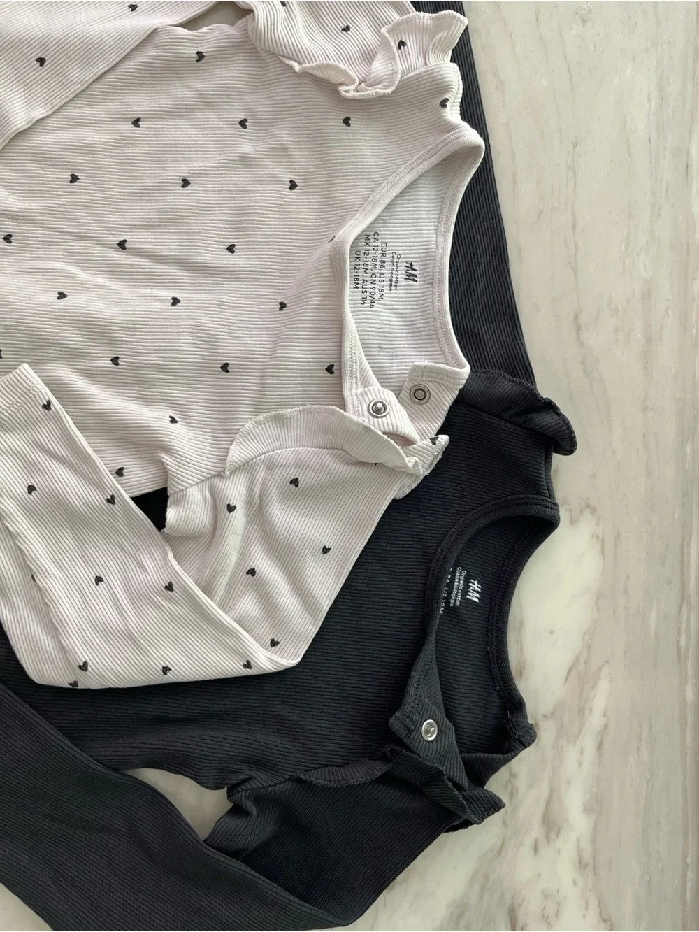 H&M Long-Sleeve Baby Bodysuit Duo